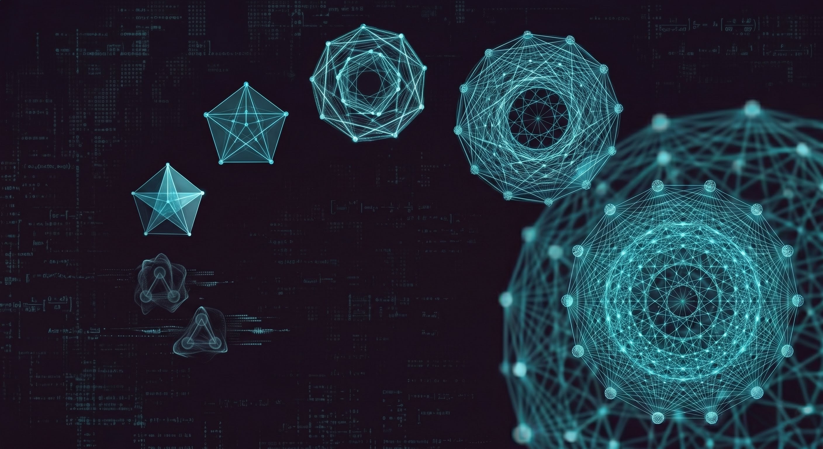 Network diagrams showing communication paths for teams of 3, 5, 7, 10 and 15 people